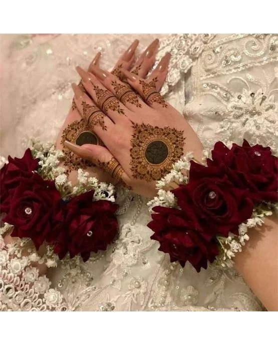 Lovely Sunflower Look On Back Hand Mehndi Design